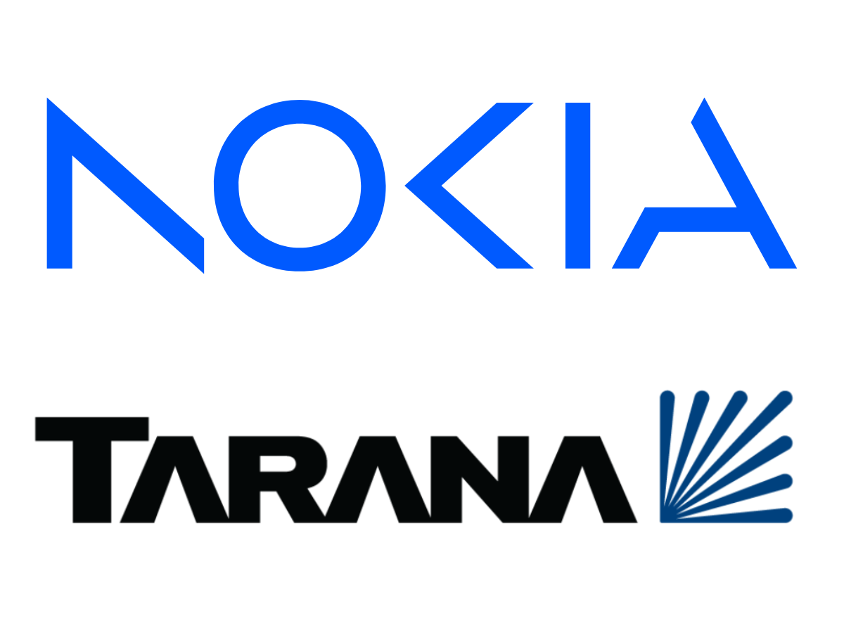 Logos of Nokia and Tarana Wireless